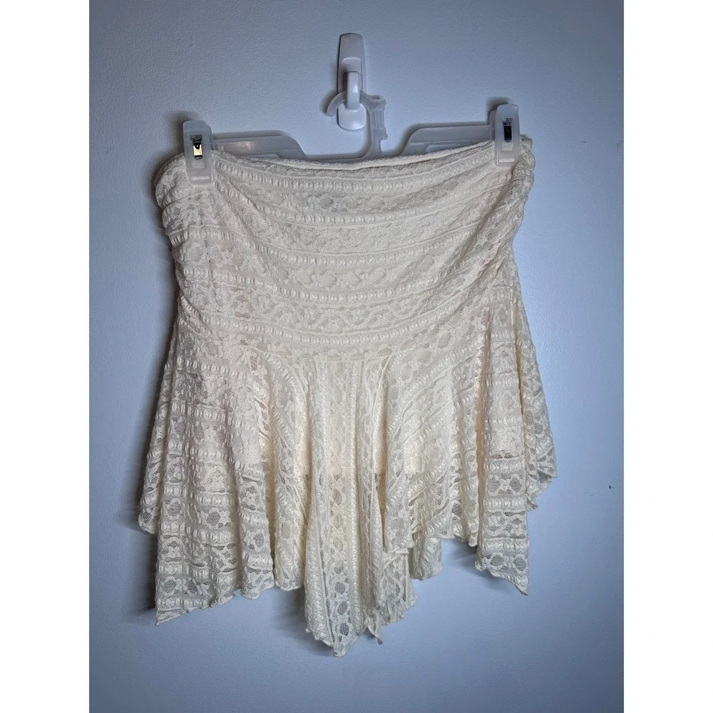 Fairycore Princess Polly Lifas Lace mini skirt cream size 12 - Picture 1 of 8